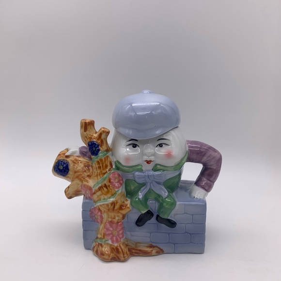 Decorative 16 Oz Humpty Dumpty VTG. Ceramic Teapot With Hat Lid & Handle FEITX - Picture 13 of 15
